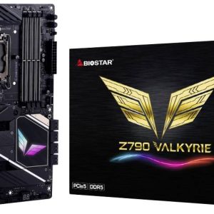 BioStar Z790 Valkyrie (1700) Moederbord Socket Intel LGA 1700 Vormfactor ATX Moederbord chipset Intel® Z790 BioStar Z790 Valkyrie (1700) Moederbord Socket Intel LGA 1700 Vormfactor ATX Moederbord chipset Intel® Z790