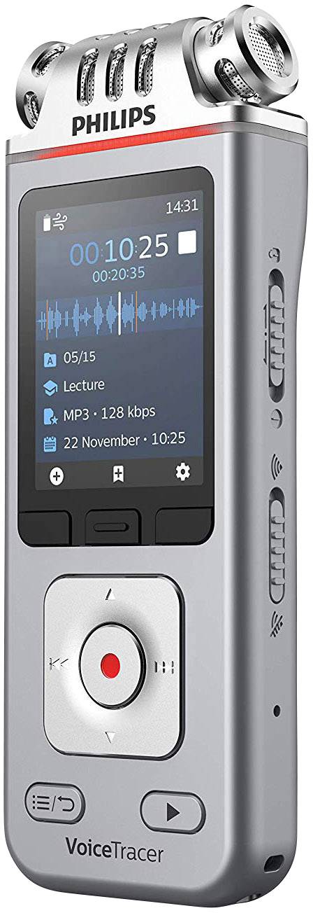 Philips DVT-4110 Digitaal dicteerapparaat Opnameduur (max.) 2147 h Zilver
