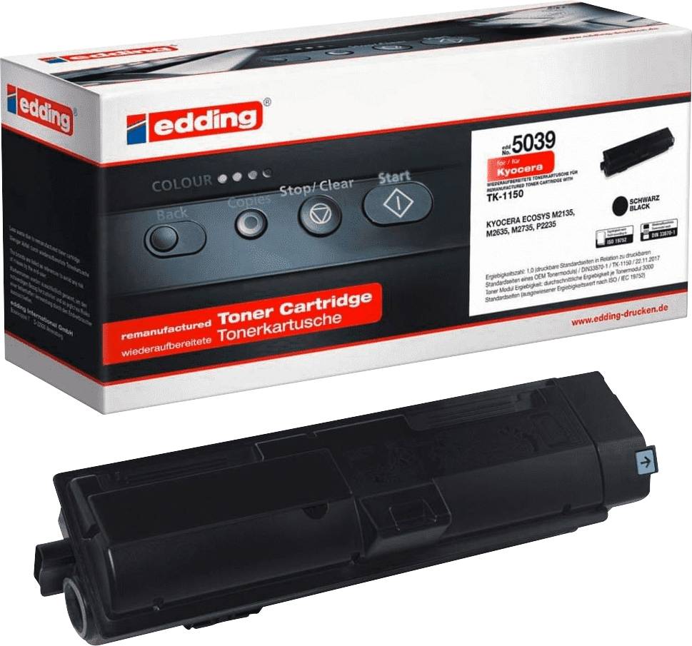 Edding Toner vervangt Kyocera TK-1150 Compatibel Zwart 3000 bladzijden EDD-5039 18-5039