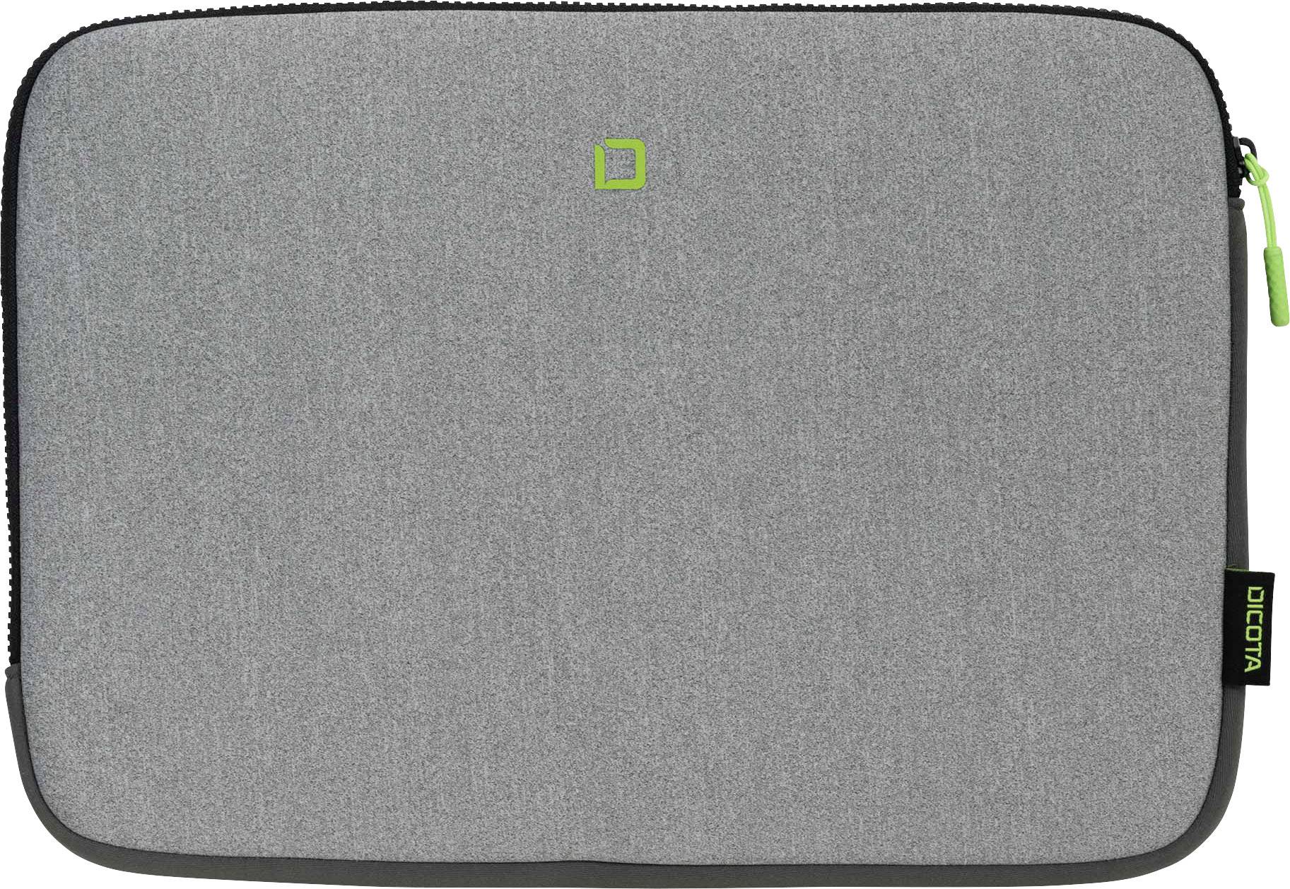 Dicota Laptophoes DICOTA Skin FLOW - Notebook-Hülle - 35.8 Geschikt voor max. (laptop): 35,8 cm (14,1") Grijs, Groen