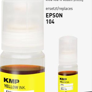 KMP Navulinkt vervangt Epson 104, T00P4 Compatibel Geel 70 ml E194 1648,0009 KMP Navulinkt vervangt Epson 104, T00P4 Compatibel Geel 70 ml E194 1648,0009