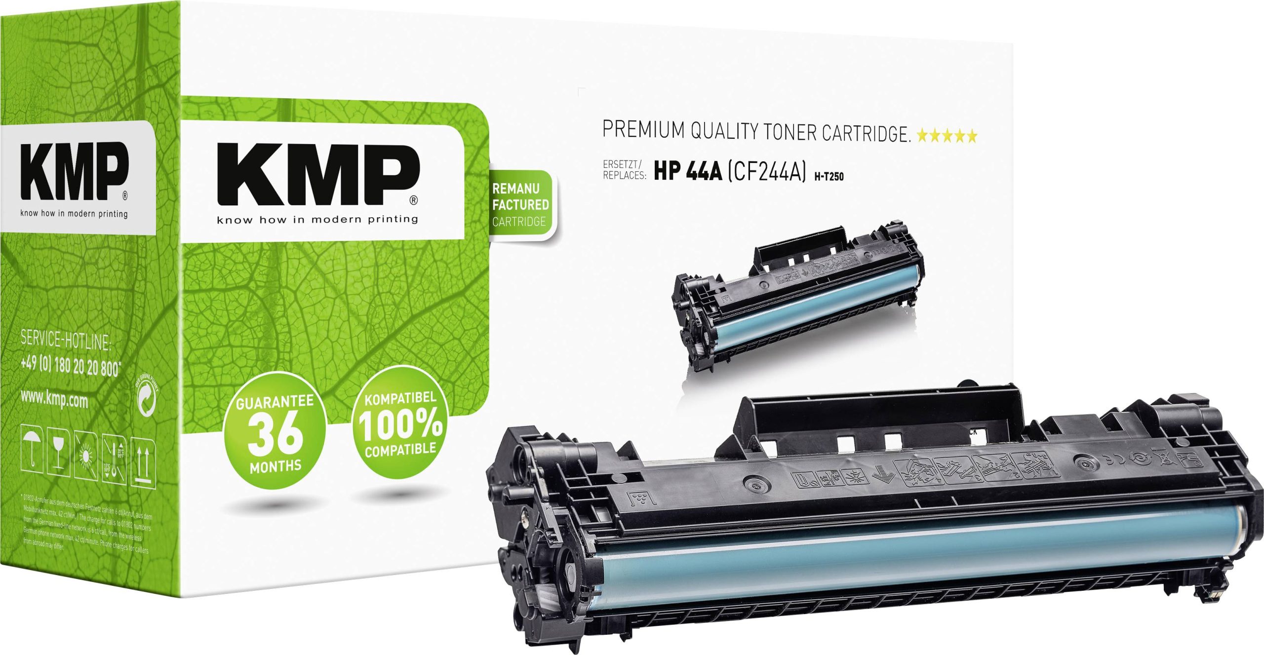 KMP Toner vervangt HP 44A, CF244A Compatibel Zwart 1000 bladzijden H-T250 2551,0000