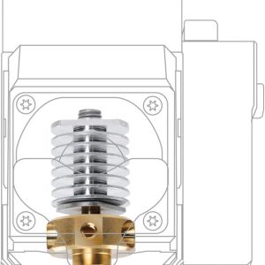 XYZprinting XYZprinting Quick Release HSS RVS extruder 0,4 mm Geschikt voor: XYZprinting da Vinci Junior, XYZprinting da XYZprinting XYZprinting Quick Release HSS RVS extruder 0,4 mm Geschikt voor: XYZprinting da Vinci Junior, XYZprinting da