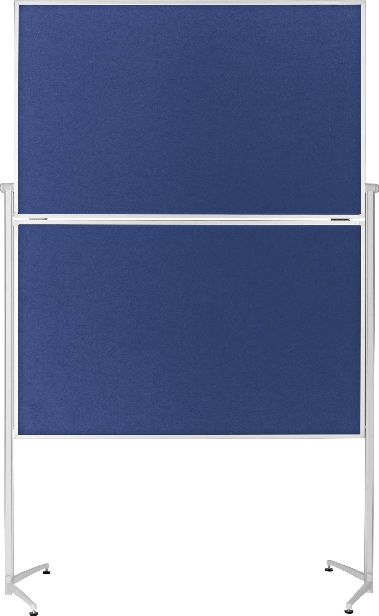 magnetoplan Presentatiebord Evolution plus (l x b x h) 1530 x 1200 x 2100 mm Vilt Blauw Inklapbaar 1151303