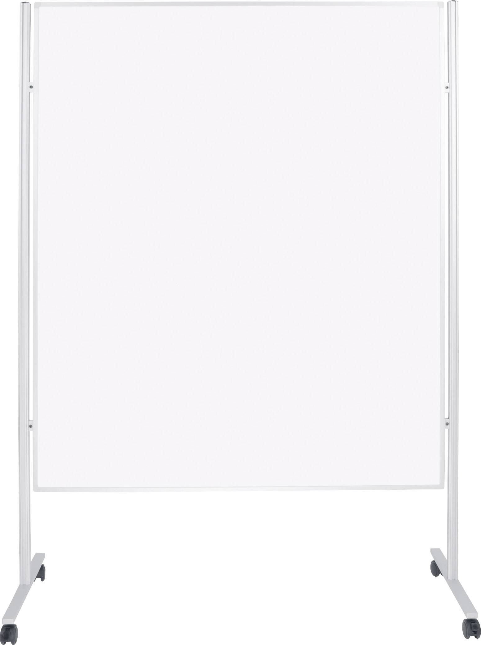 magnetoplan Presentatiebord (b x h) 120 cm x 150 cm Staal Wit Tweezijdig te gebruiken, Beschrijfbaar, In hoogte verstelb