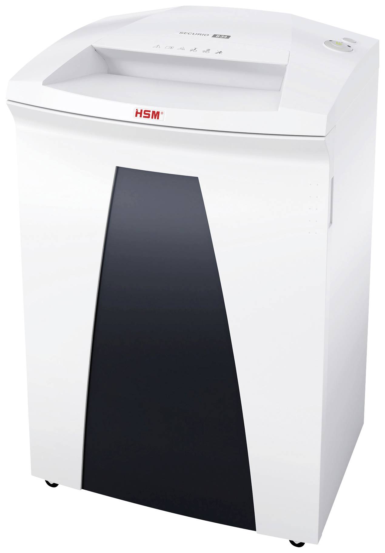 HSM Securio B34 Papierversnipperaar 27 vellen Cross cut 1.9 x 15 mm P-5 100 l Ook geschikt voor Paperclips, Nietjes, Cre