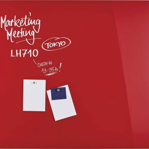 magnetoplan 13408006 Glazen magneetbord (b x h) 1500 mm x 1000 mm Rood magnetoplan 13408006 Glazen magneetbord (b x h) 1500 mm x 1000 mm Rood