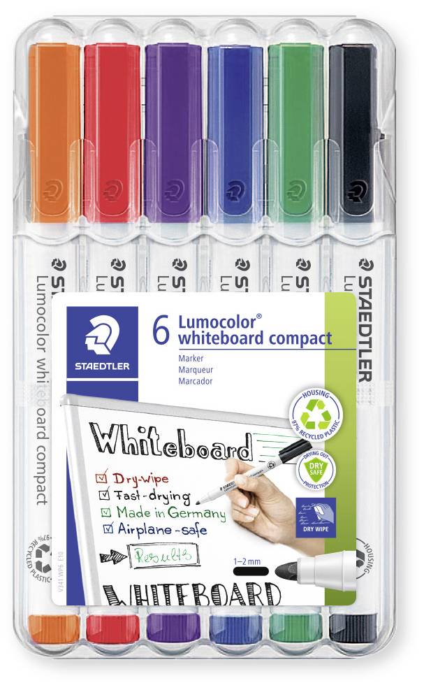 Staedtler Lumocolor 341 WP6 Whiteboardmarker Willekeurige kleur (geen keuze mogelijk) 1 stuk(s)