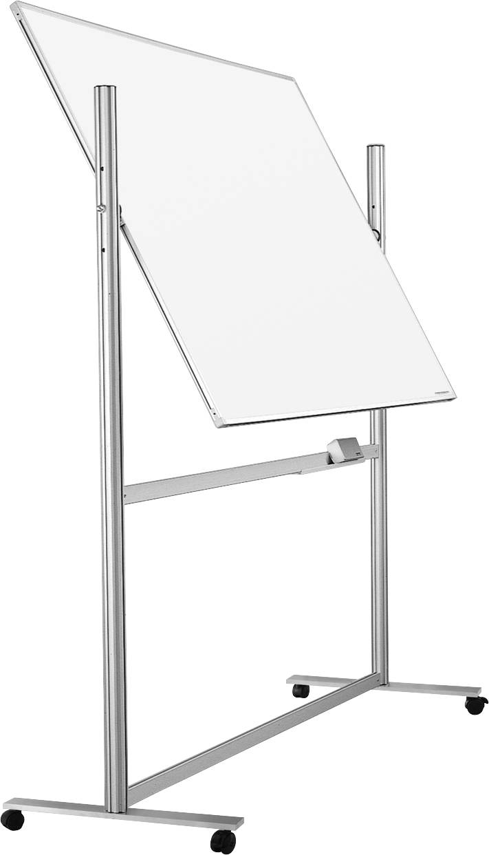 magnetoplan Whiteboard ferroscript Wit Incl. opbergbakje, Aan beide zijden te gebruiken