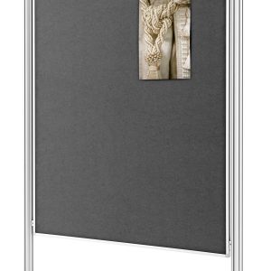 magnetoplan Presentatiewand Präsentationswandset Filz (b x h) 1200 mm x 1500 mm Vilt Grijs Tweezijdig te gebruiken, Prik magnetoplan Presentatiewand Präsentationswandset Filz (b x h) 1200 mm x 1500 mm Vilt Grijs Tweezijdig te gebruiken, Prik