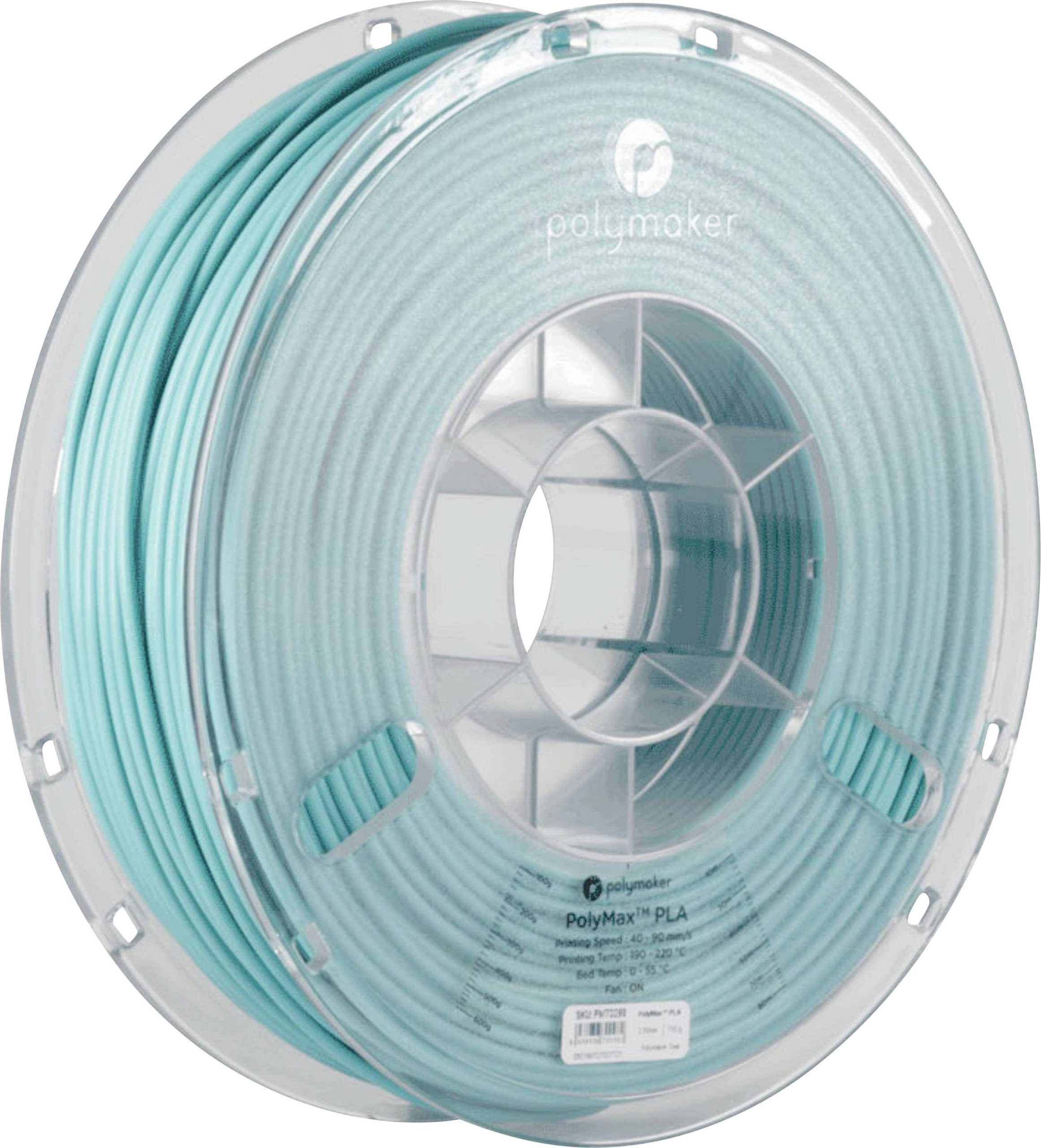 Polymaker 70097 PolyMax Filament PLA kunststof Slagvast 1.75 mm 750 g Turquoise PolyMax 1 stuk(s)