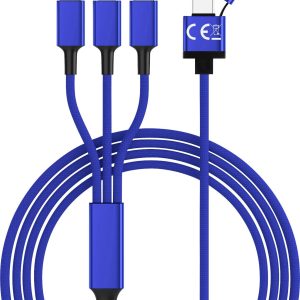 Smrter SMRTER_HYDRA_ULT_NB USB-laadkabel USB 2.0 USB-A stekker, USB-C stekker, Apple Lightning stekker, USB-micro-B stek Smrter SMRTER_HYDRA_ULT_NB USB-laadkabel USB 2.0 USB-A stekker, USB-C stekker, Apple Lightning stekker, USB-micro-B stek