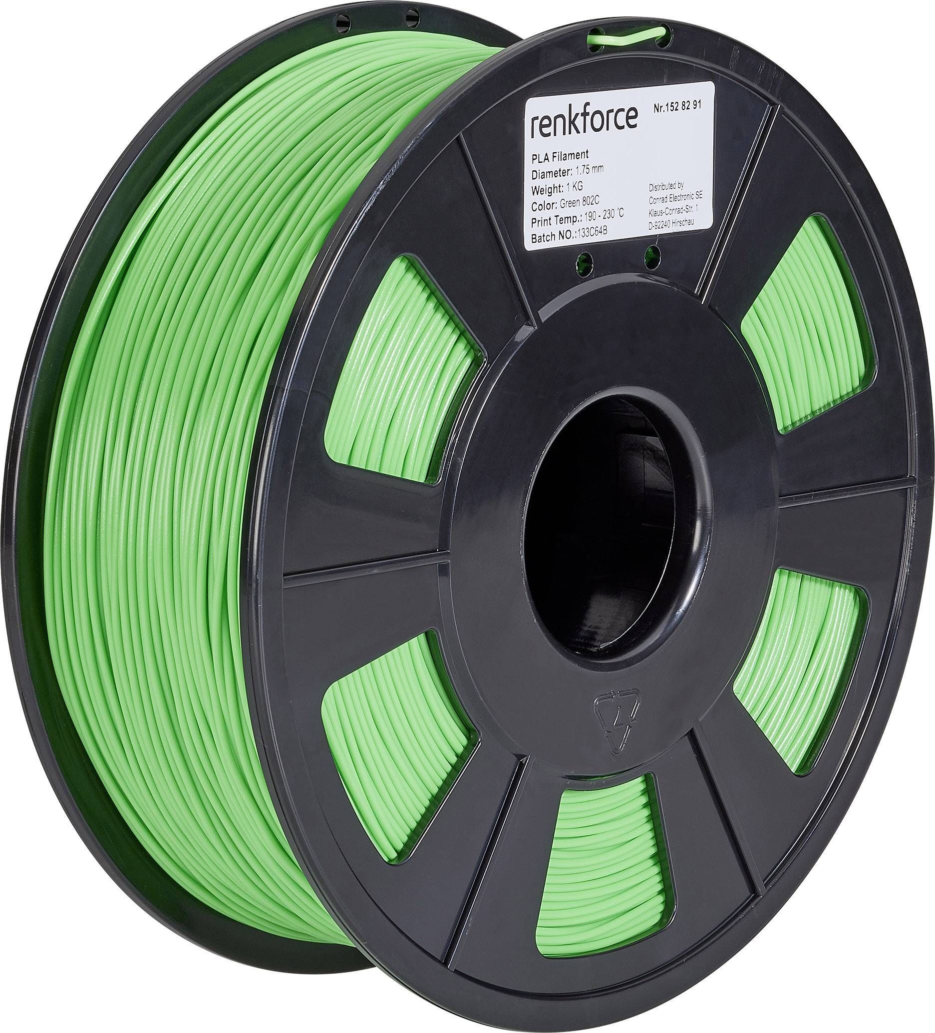 Renkforce RF-4511198 Filament PLA Pro 1.75 mm 1000 g Groen 1 stuk(s)