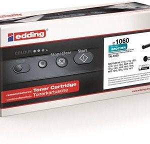 Edding Tonercassette vervangt Brother TN-1050 Compatibel Zwart 1000 bladzijden EDD-1060 Edding Tonercassette vervangt Brother TN-1050 Compatibel Zwart 1000 bladzijden EDD-1060
