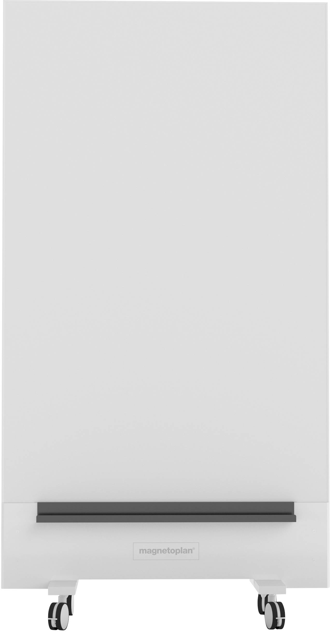 magnetoplan Whiteboard Infinity Wall, mobil (b x h) 1000 mm x 1900 mm Wit Geëmailleerd Aan beide zijden te gebruiken, In