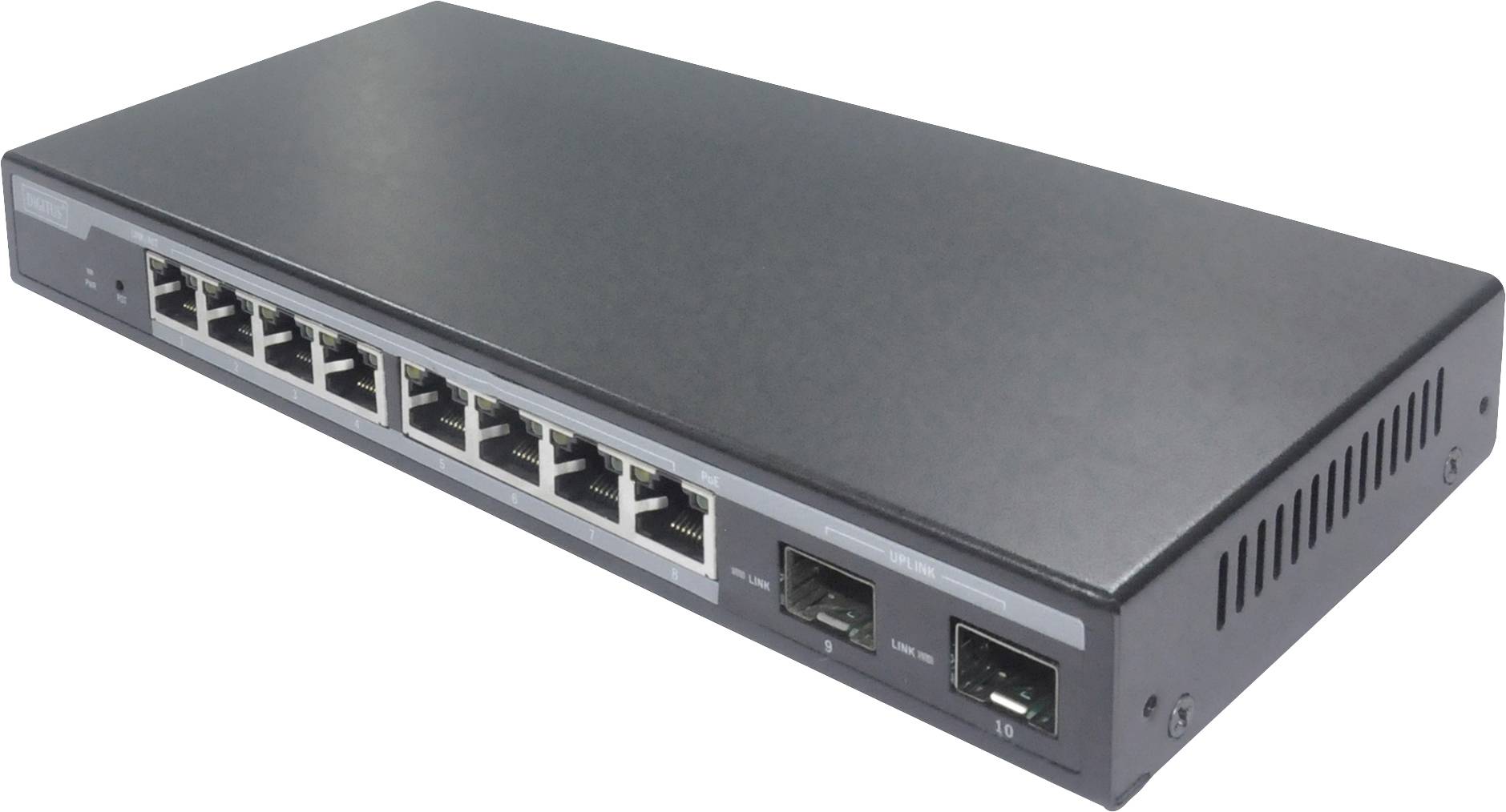 Digitus DN-95344 DN-95344 Netwerk switch 8 + 2 poorten 10 / 100 / 1000 MBit/s