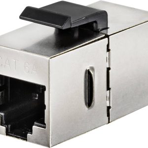 Renkforce RJ45 Netwerk Adapter CAT 6A [1x RJ45-bus 8p8c – 1x RJ45-bus 8p8c]