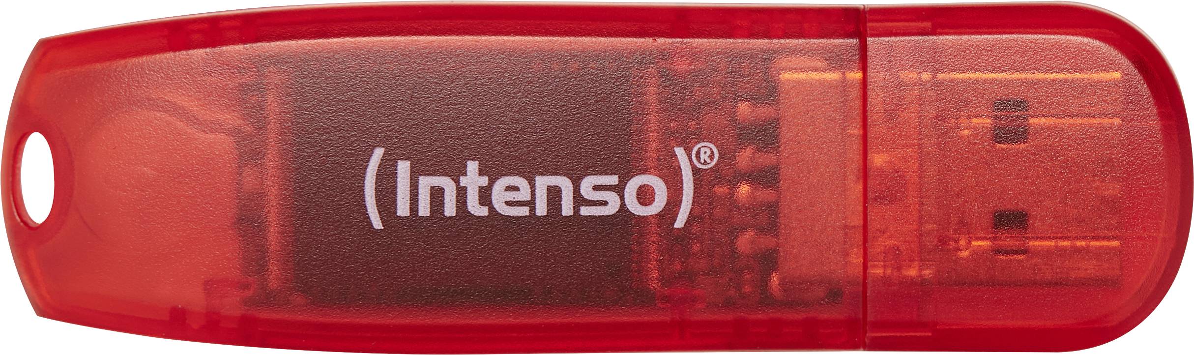 Intenso Rainbow Line USB-stick 128 GB Rood (transparant) 3502491 USB-A 2.0