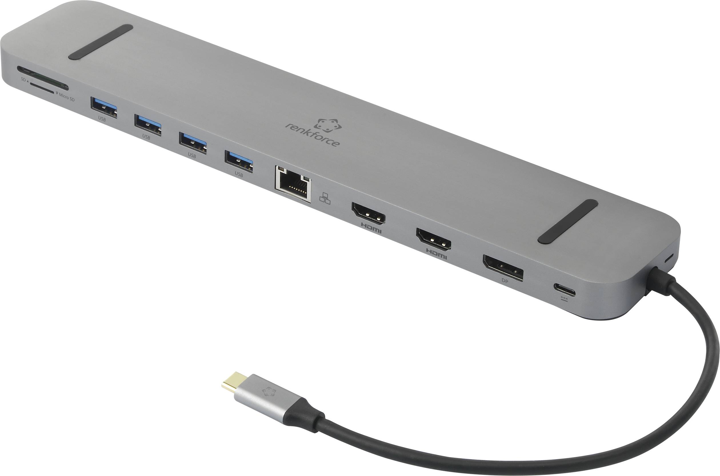Renkforce RF-DKS-620 USB-C dockingstation Geschikt voor merk (dockingstation): Universeel, Apple MacBook Incl. laadfunct