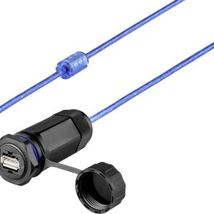 Renkforce USB 2.0 Kabel [1x USB 2.0 bus A – 1x USB 2.0 bus A] 1.00 m Met beschermkap