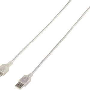 Renkforce RF-4538152 USB-kabel USB 2.0 USB-A stekker, USB-A bus 3.00 m Doorzichtig