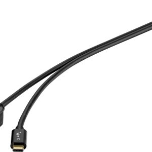 Renkforce USB-C / DisplayPort Adapterkabel USB-C stekker, DisplayPort-stekker 1.80 m Zwart RF-4538166 USB-C-displaykabel