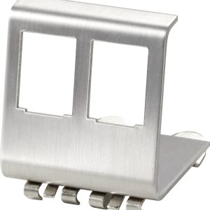 Renkforce DIN-rail adapter 2-voudig Wit, RVS Renkforce DIN-rail adapter 2-voudig Wit, RVS