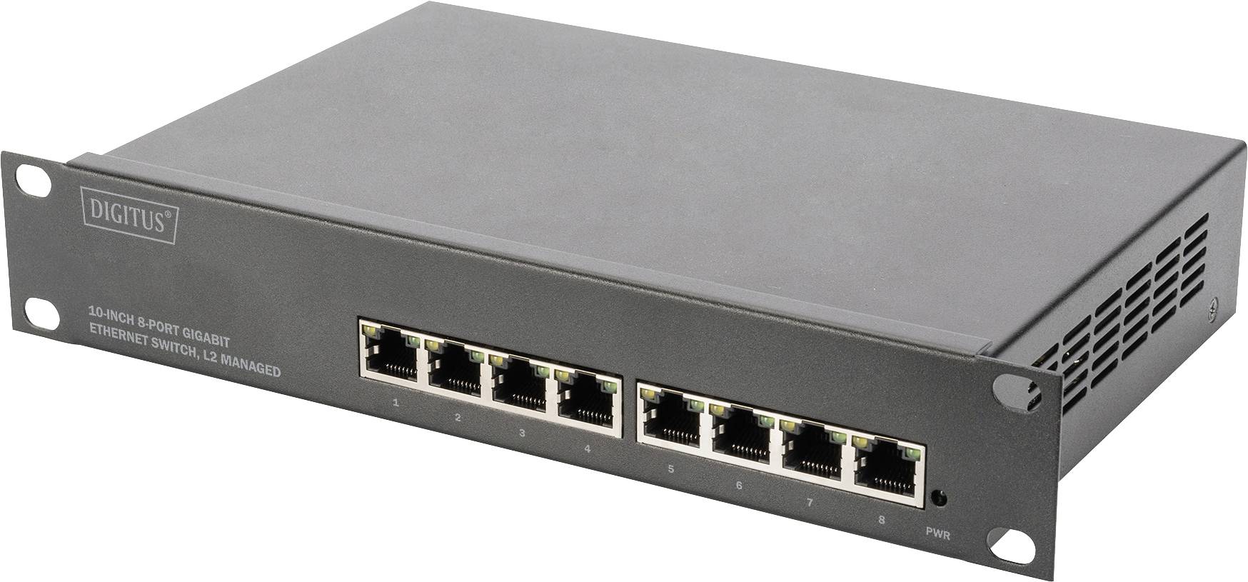 Digitus DN-80117 DN-80117 Netwerk switch 8 poorten 10 / 100 / 1000 MBit/s