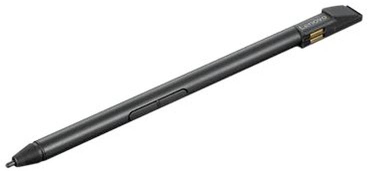 Lenovo 4X80U90631 Touchpen Met drukgevoelige punt, Herlaadbaar Zwart