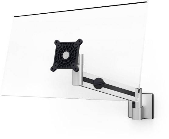 Durable 509023 Monitor-wandbeugel Aantal monteerbare displays: 1 Display(s) 53,3 cm (21") - 96,5 cm (38") Zilver Draaiba