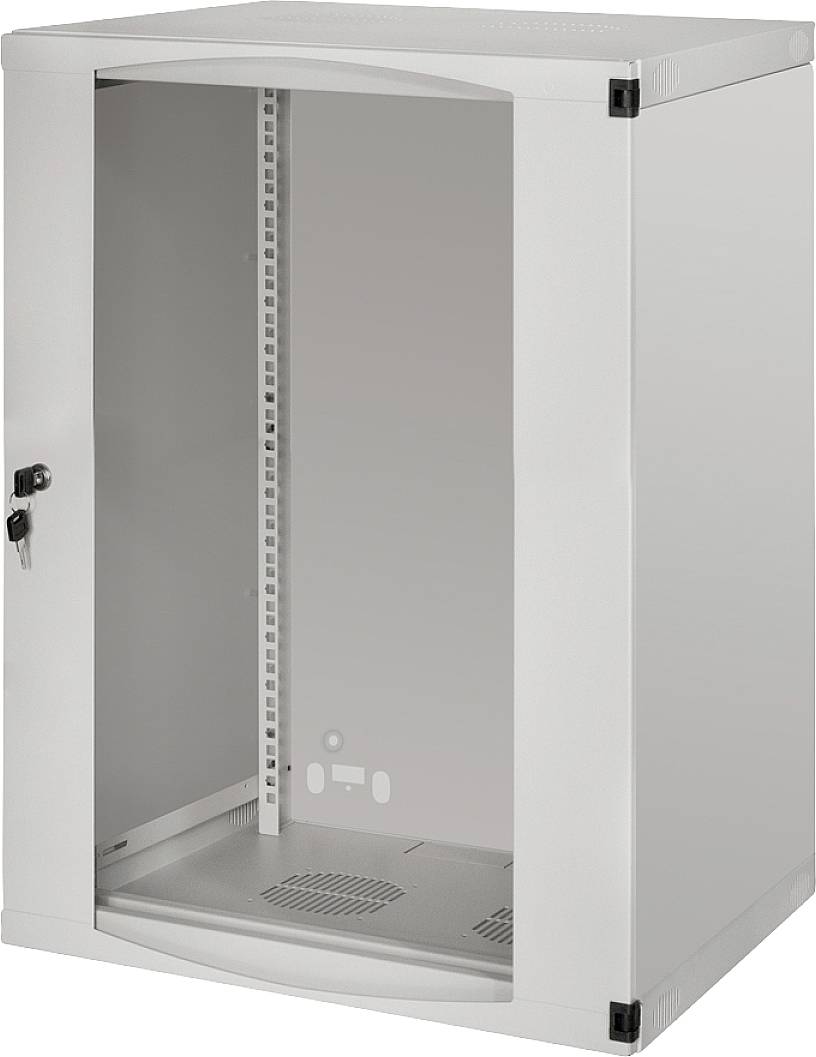 LogiLink W15F64G 19inch-wandkast (b x h x d) 540 x 725 x 450 mm 15 HE Grijs (RAL 7035)