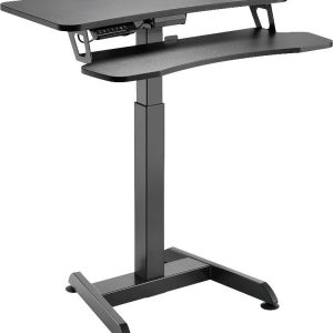 LogiLink EO0014 Statafel Kleur tafelblad: Zwart Elektrisch in hoogte verstelbaar, Ergonomisch, Toetsenbordplateau (uittr LogiLink EO0014 Statafel Kleur tafelblad: Zwart Elektrisch in hoogte verstelbaar, Ergonomisch, Toetsenbordplateau (uittr