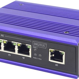 Digitus DN-650107 Industrial Ethernet Switch 10 / 100 MBit/s IEEE 802.3af (12.95 W), IEEE 802.3at (25.5 W)
