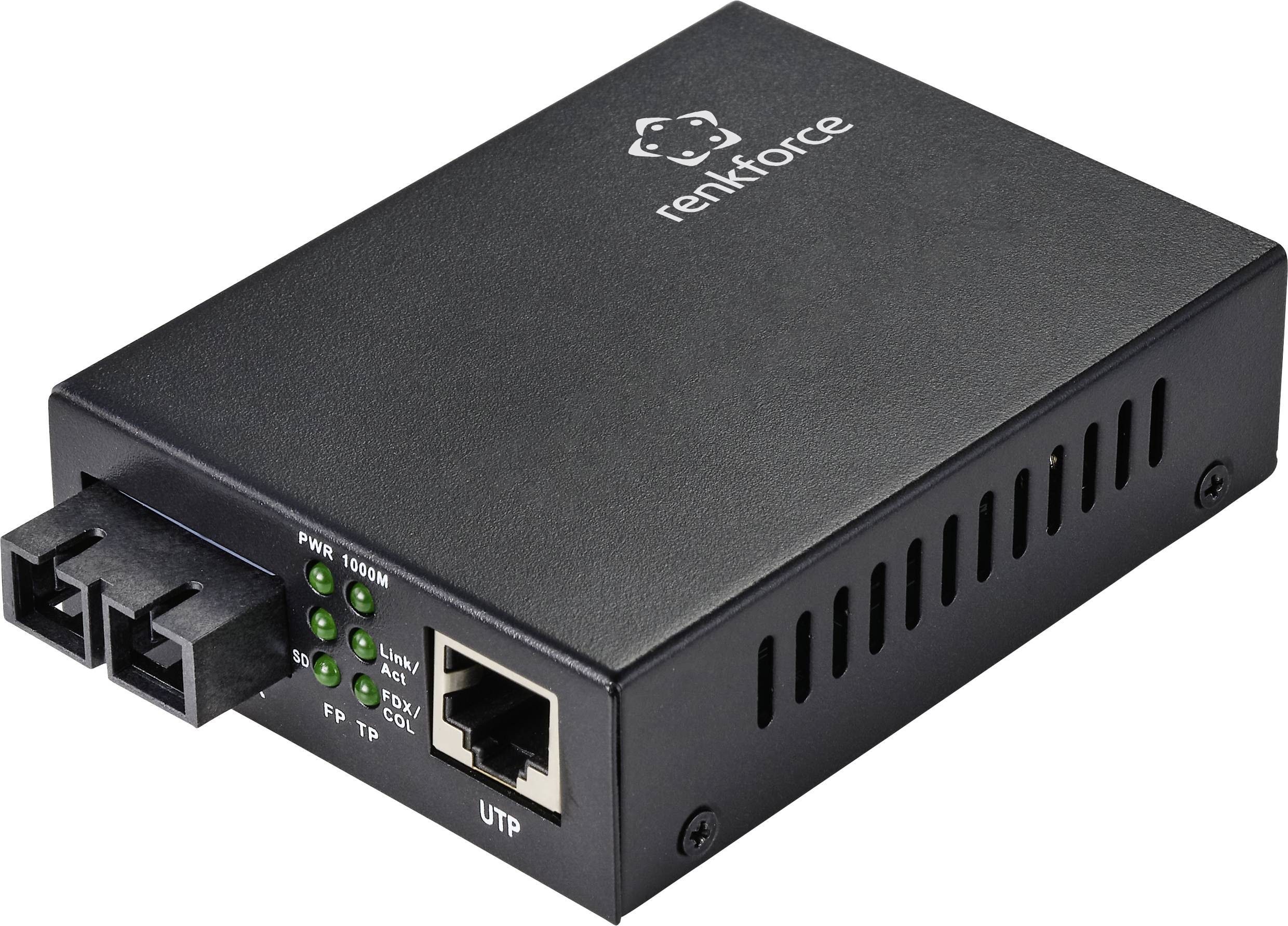 Renkforce RF-4581874 Netwerk mediaconverter CAT 6, SC Duplex 1000 MBit/s