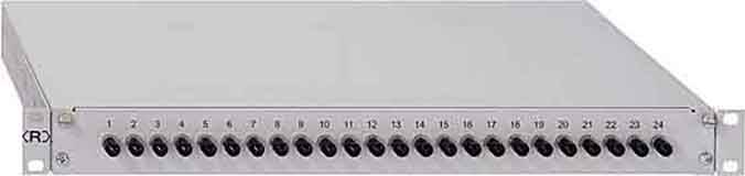 Rutenbeck 6xST OM3 Glasvezel-splitterbox ST Deels ingericht 1 HE
