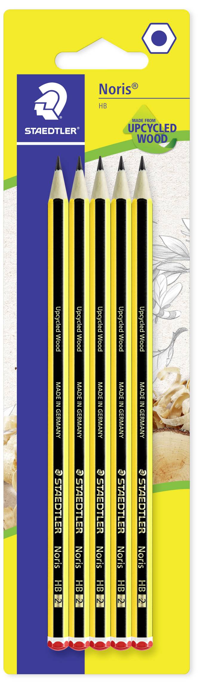 Staedtler Noris HB 120-2 BK5D Potloodset Hardheid: HB 5 stuk(s)