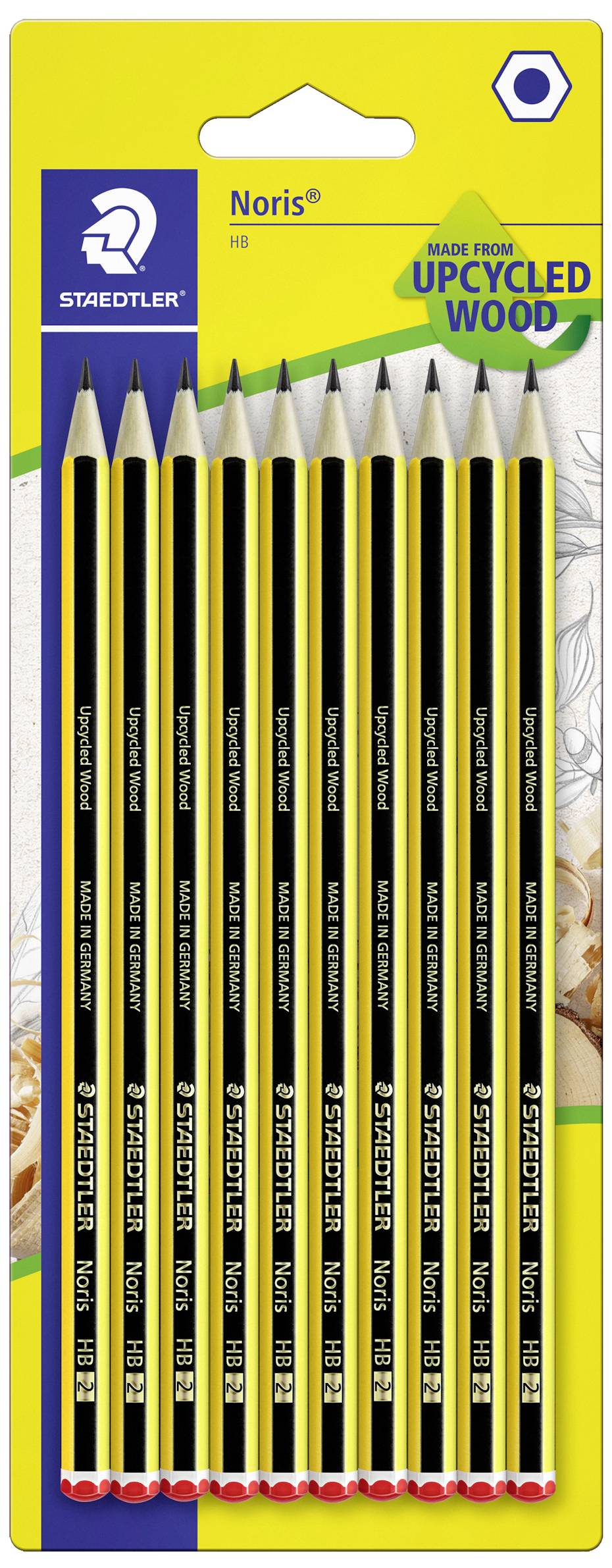Staedtler Noris HB 120-2BK10D Potloodset Hardheid: HB 10 stuk(s)