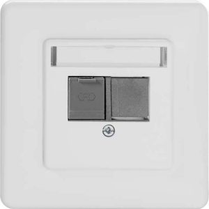 Rutenbeck UM-Cat.6AisoUMD1Uprw Netwerkdoos Inbouw (in muur) Inzet met centraalstuk en frame CAT 6A Wit Rutenbeck UM-Cat.6AisoUMD1Uprw Netwerkdoos Inbouw (in muur) Inzet met centraalstuk en frame CAT 6A Wit