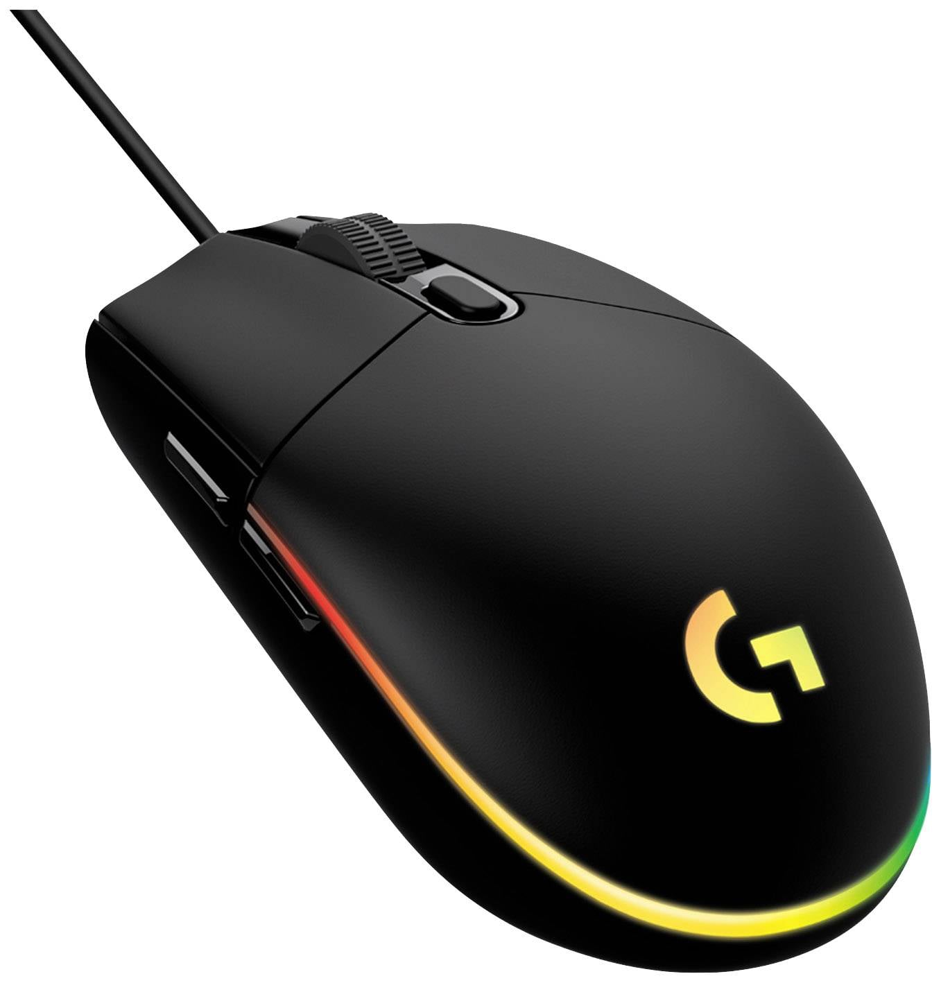 Logitech Gaming G203 LIGHTSYNC Gaming-muis USB Optisch Zwart 6 Toetsen 8000 dpi