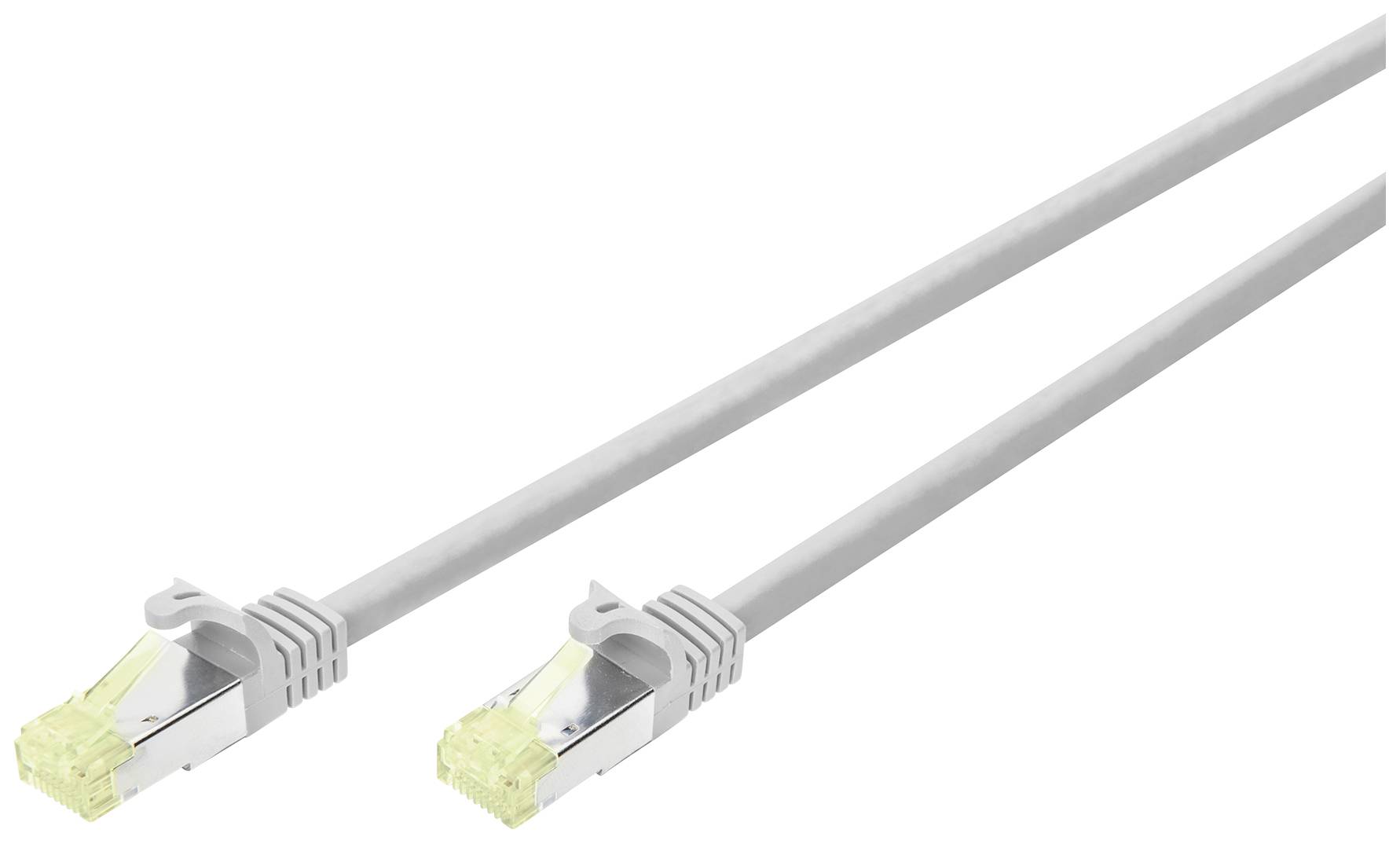 Digitus DK-1644-A-070CL RJ45 Netwerkkabel, patchkabel CAT 6A S/FTP 7.00 m Grijs Vlambestendig, Halogeenvrij, Flexibel, F