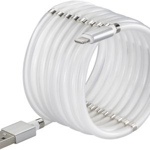 Renkforce TO-6897012 USB-kabel USB 2.0 USB-A stekker, Apple Lightning stekker 1.00 m Wit