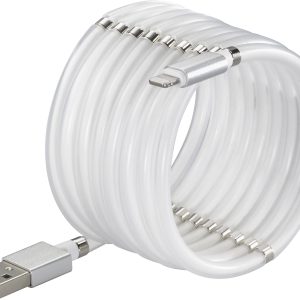 Renkforce TO-6897015 USB-kabel USB 2.0 USB-C stekker, Apple Lightning stekker 2.00 m Wit