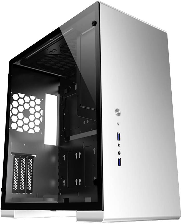 Jonsbo U5S Silver Midi-tower PC-behuizing, Gaming-behuizing Zilver Stoffilter