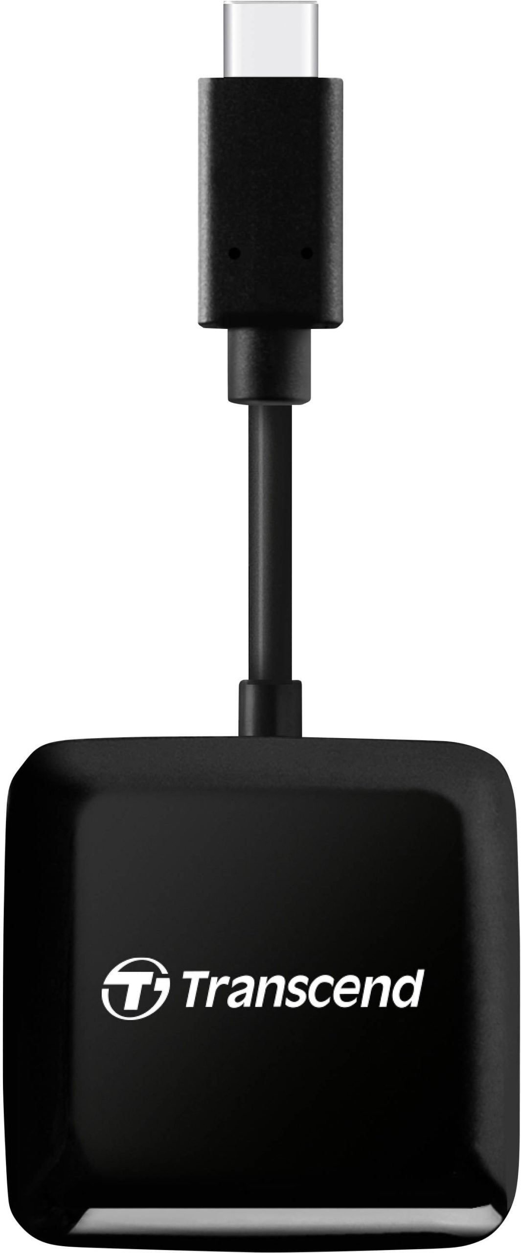 Transcend TS-RDC3 Externe geheugenkaartlezer USB-C Zwart