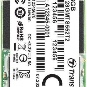 Transcend MTS552T2 128 GB SATA M.2 SSD 2242 harde schijf SATA 6 Gb/s Industrial TS128GMTS552T2 Transcend MTS552T2 128 GB SATA M.2 SSD 2242 harde schijf SATA 6 Gb/s Industrial TS128GMTS552T2