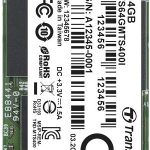 Transcend MTS400I 64 GB SATA M.2 SSD 2242 harde schijf SATA 6 Gb/s Industrial TS64GMTS400I Transcend MTS400I 64 GB SATA M.2 SSD 2242 harde schijf SATA 6 Gb/s Industrial TS64GMTS400I
