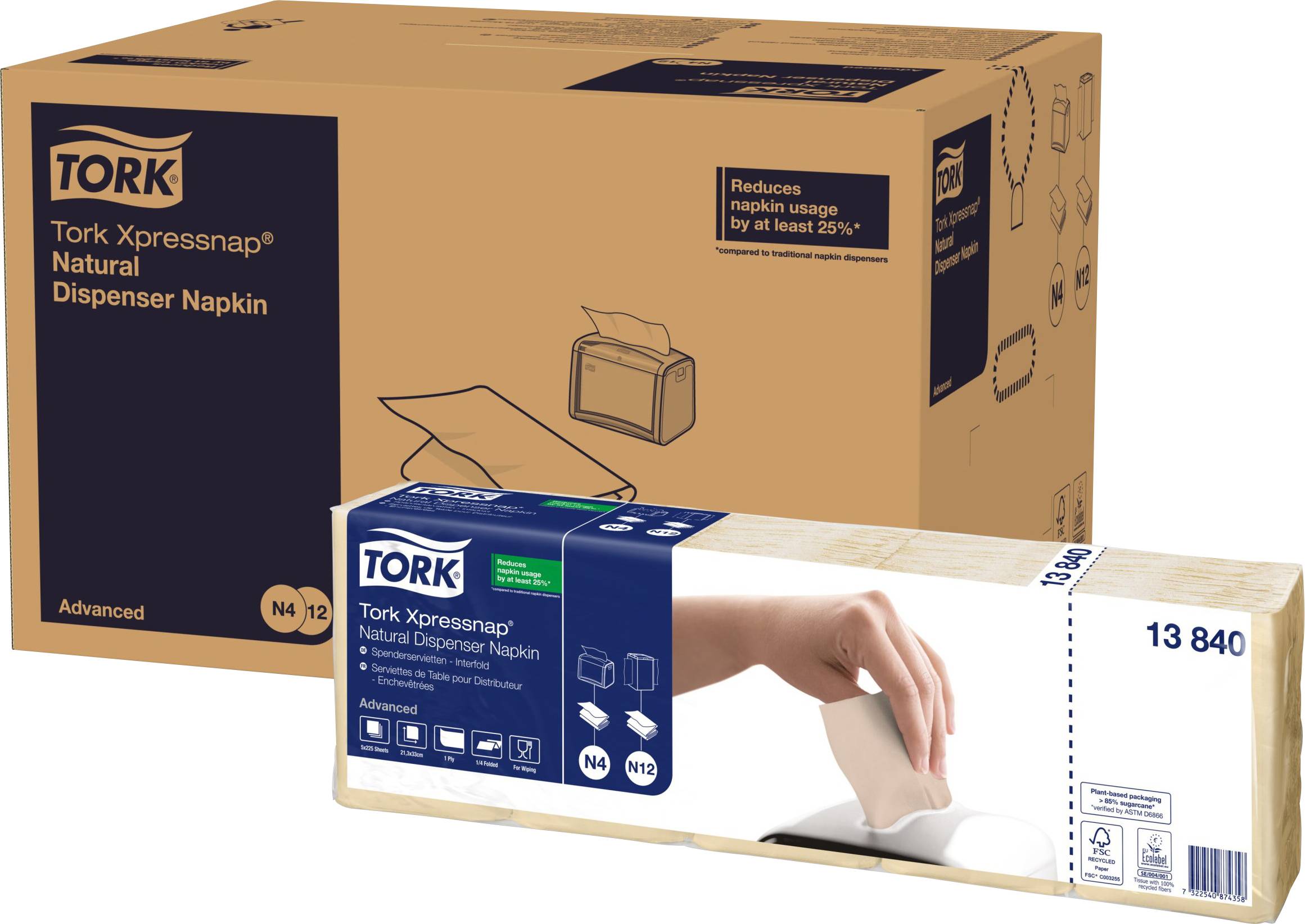 TORK Xpressnap® Papieren servet 13840 8 stuk(s)