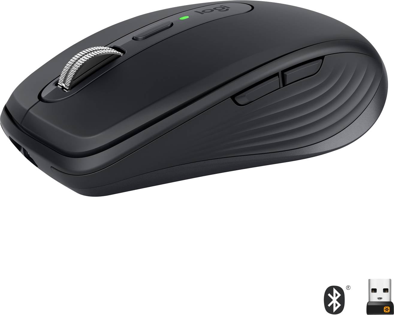 Logitech MX Anywhere 3 Muis Bluetooth, Radiografisch Laser Graphite 6 Toetsen 1000 dpi Oplaadbaar