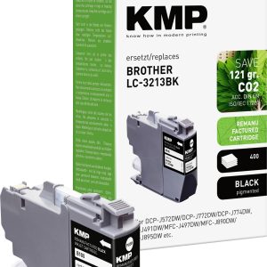 KMP Inktcartridge vervangt Brother LC-3213BK Compatibel Zwart B100 1539,4001 KMP Inktcartridge vervangt Brother LC-3213BK Compatibel Zwart B100 1539,4001