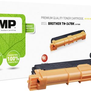 KMP Tonercassette vervangt Brother TN-247BK, TN247BK Compatibel Zwart 3000 bladzijden B-T109X KMP Tonercassette vervangt Brother TN-247BK, TN247BK Compatibel Zwart 3000 bladzijden B-T109X